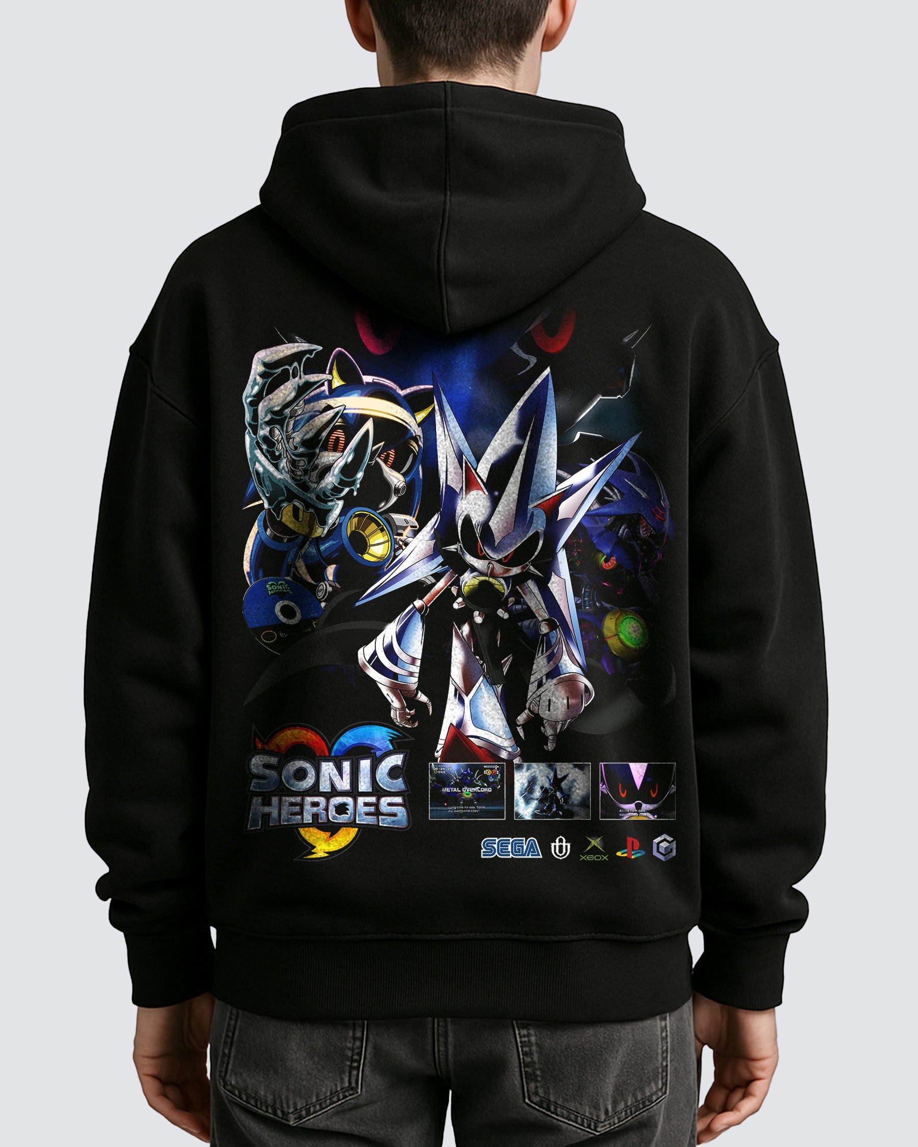 Video Games 'Sonic Heroes: Neo Metal Sonic' Oversized Hoodie