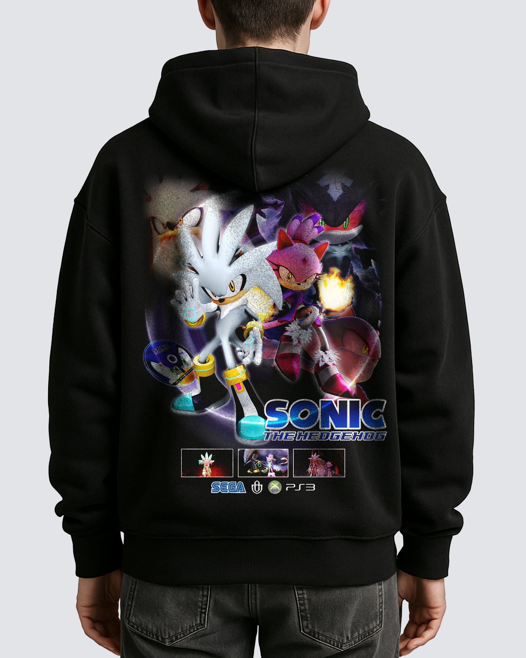 Video Games 'Sonic the Hedgehog 06: Silver & Blaze' Oversized Hoodie