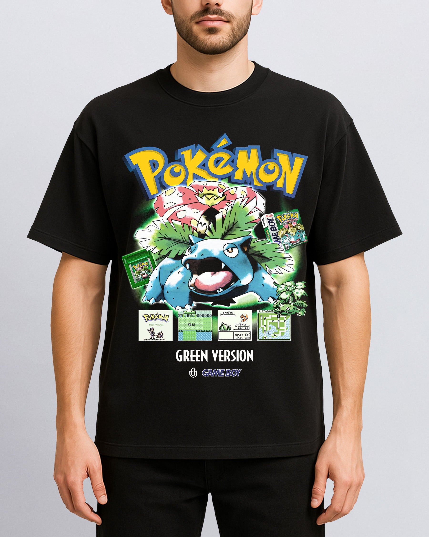 Video Games 'PKMN Green Version' Front T-Shirt
