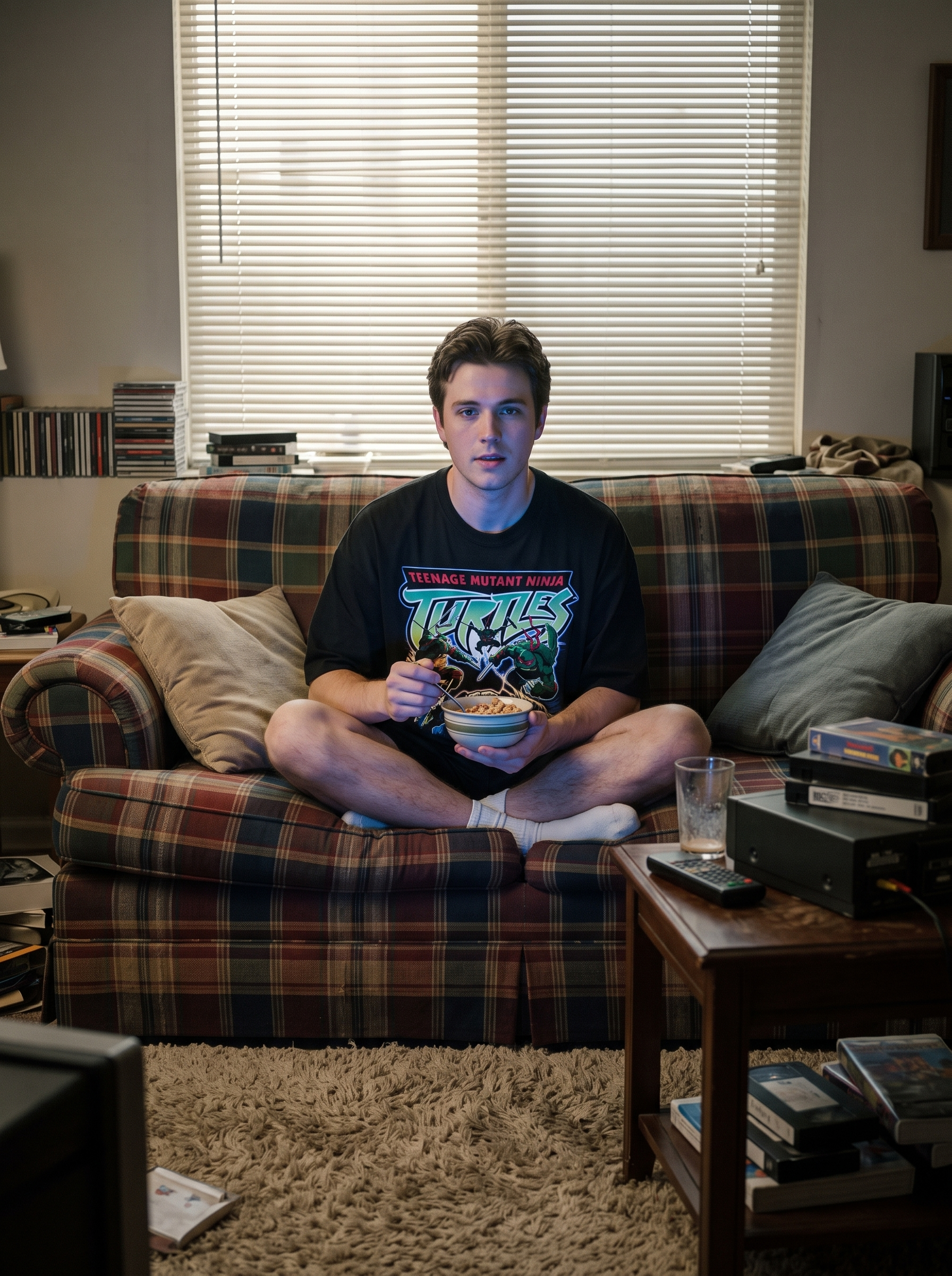Saturday morning cartoons in the TMNT 2003 tee