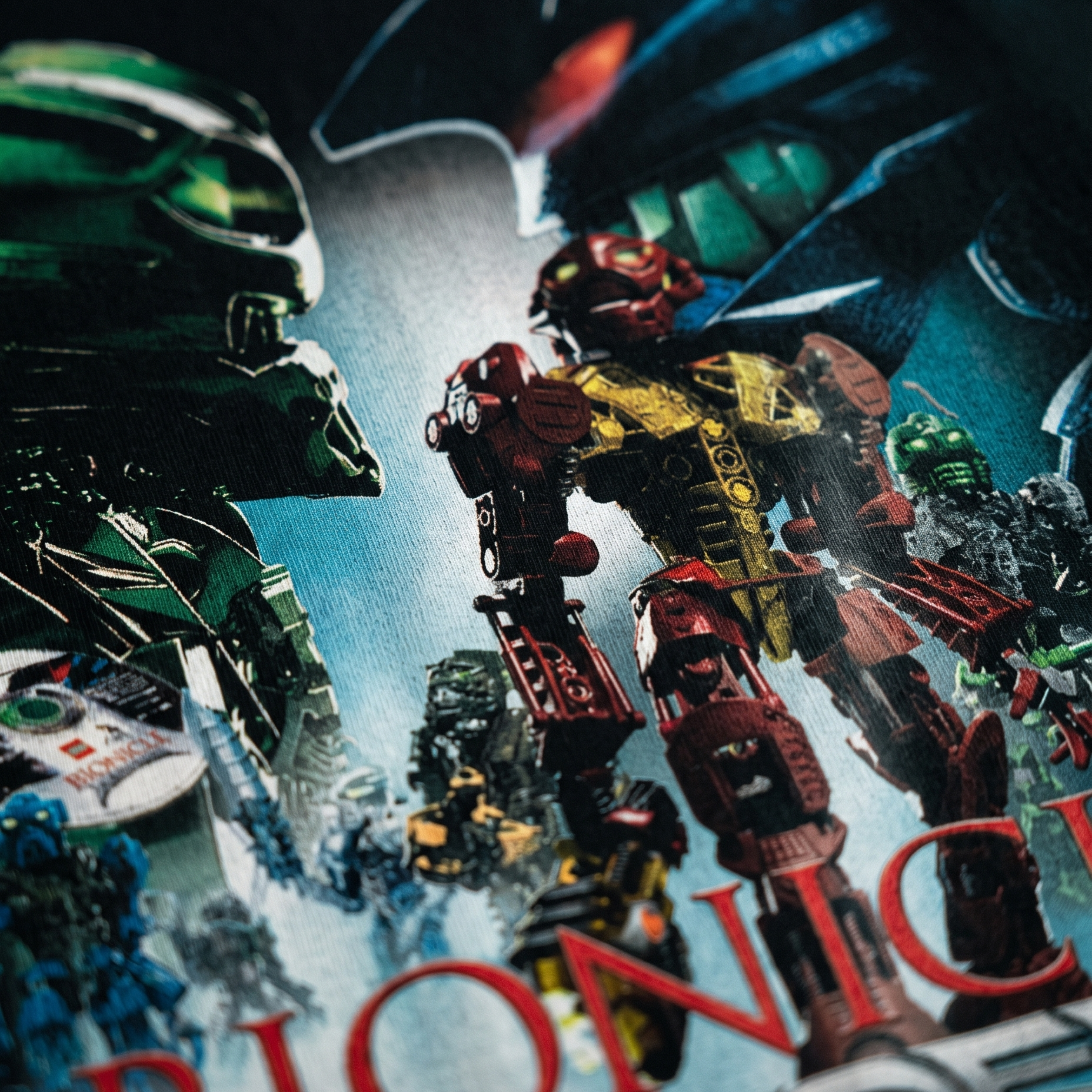 bionicle print close-up