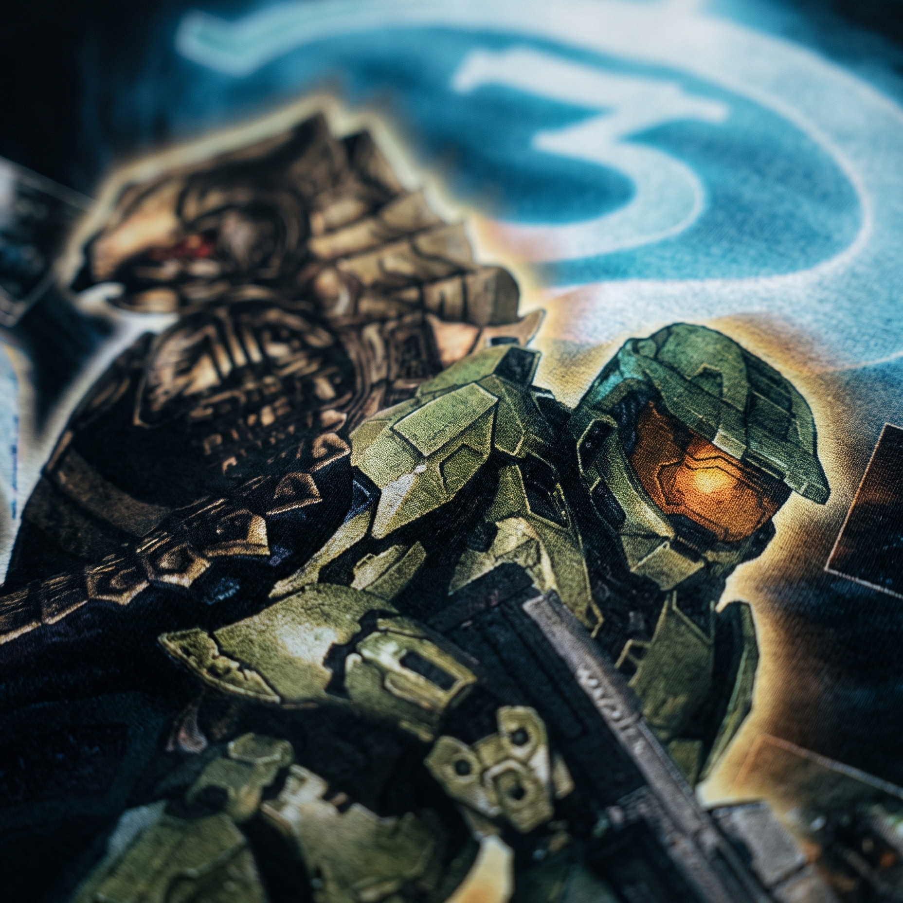 halo print close-up