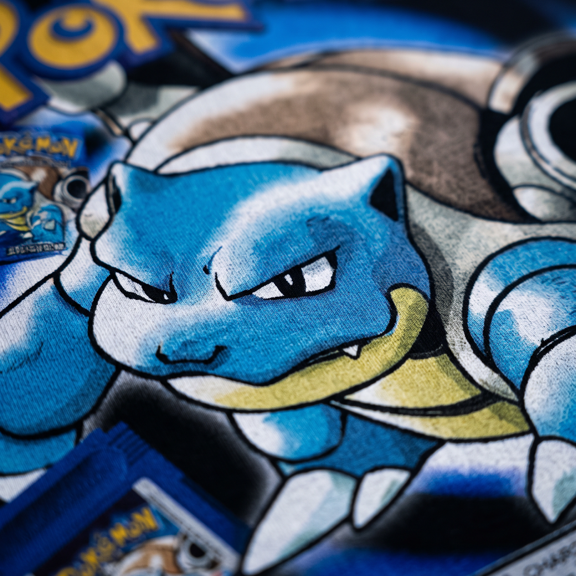 pokemon print close-up